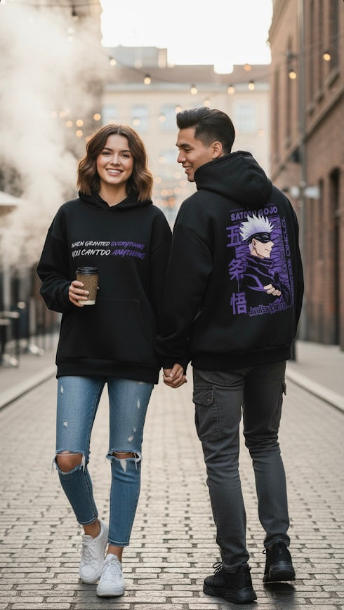Satoru Gojo Hoodie - Jujutsu Kaisen Graphic Sweatshirt - Unisex Anime Streetwear