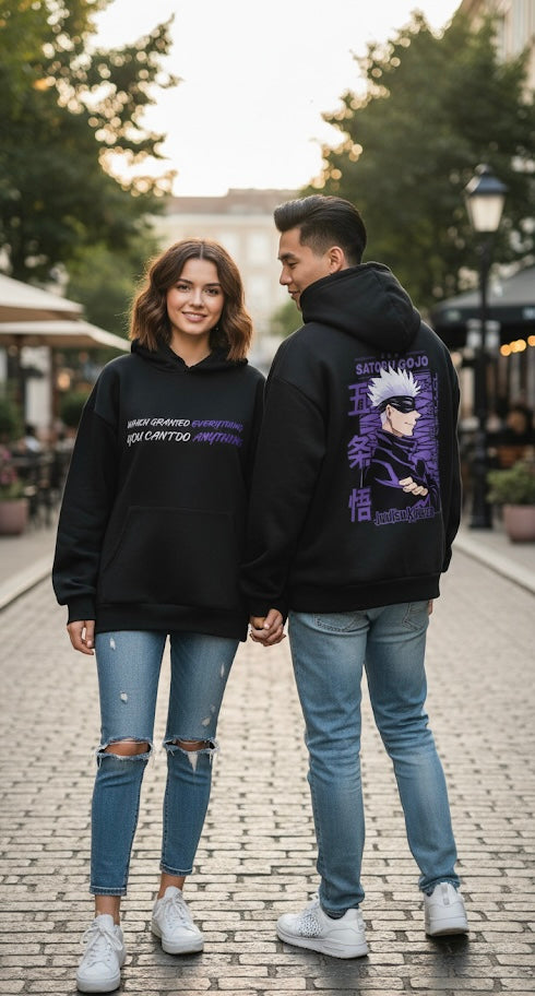 Satoru Gojo Hoodie - Jujutsu Kaisen Graphic Sweatshirt - Unisex Anime Streetwear